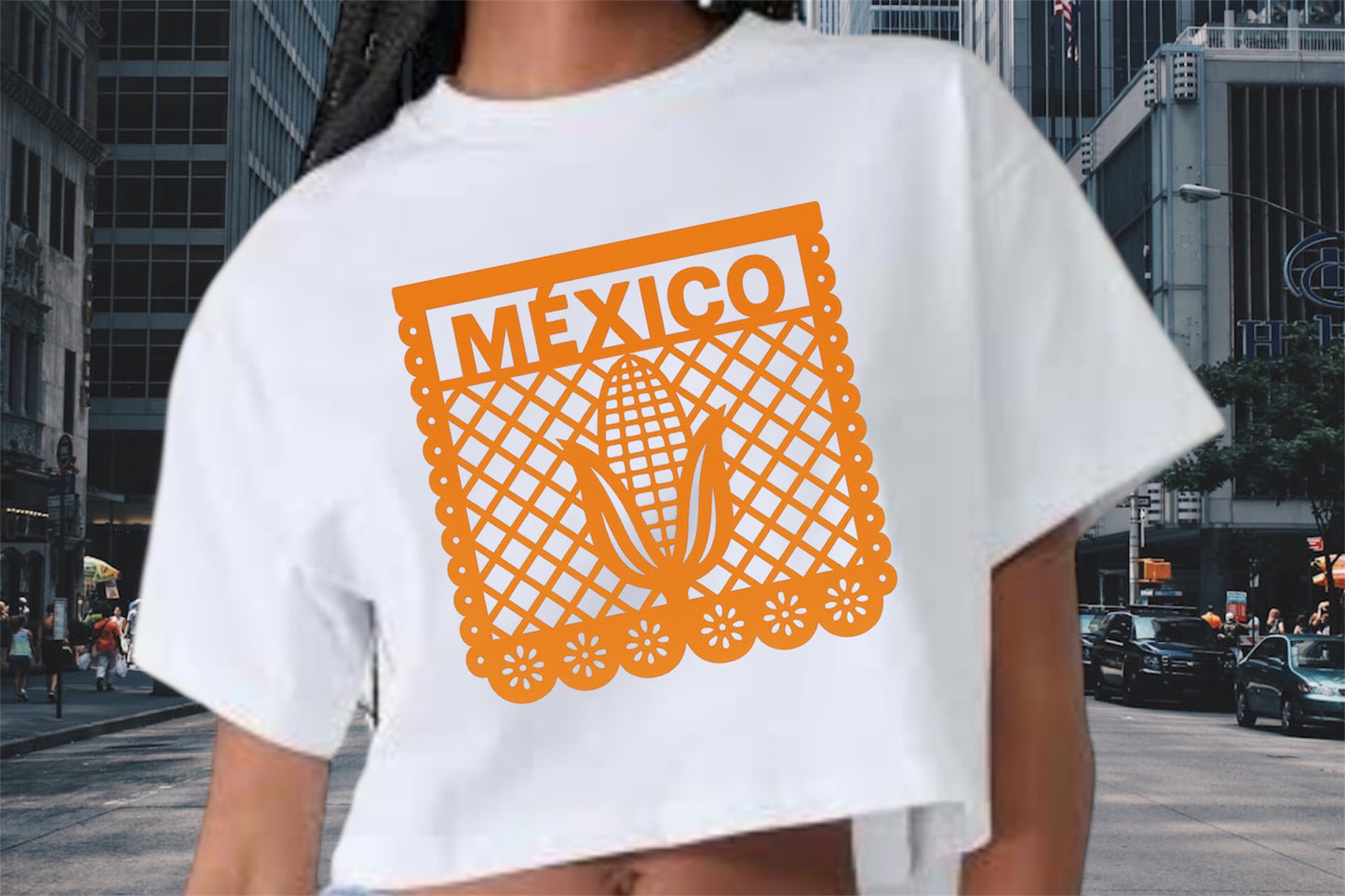 PLAYERA PAPEL PICADO (MUJER)