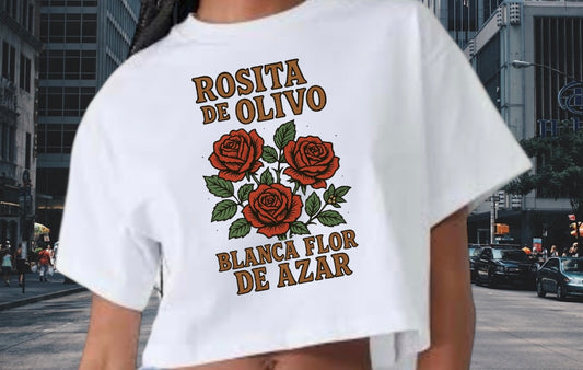 PLAYERA ROSITA DE  OLIVO (MUJER)
