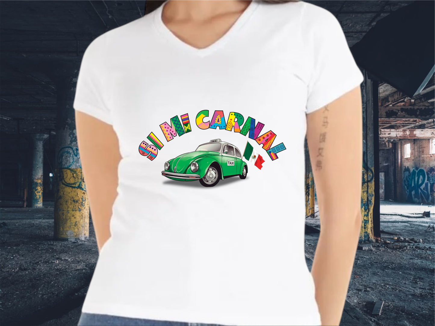 PLAYERA SI MI CARNAL (MUJER)
