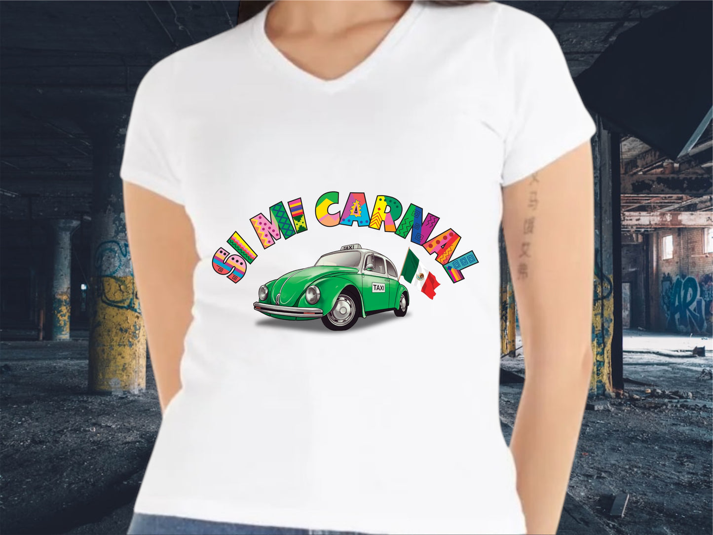 PLAYERA SI MI CARNAL (MUJER)
