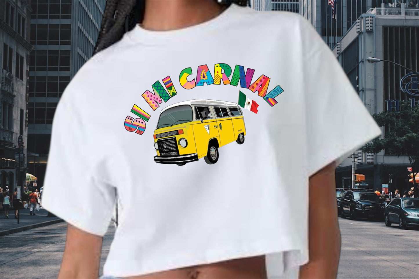 PLAYERA SI MI CARNAL (MUJER)