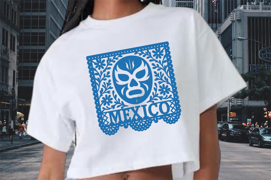 PLAYERA PAPEL PICADO (MUJER)